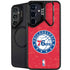 NBA Philadelphia 76ers Distressed Galaxy S25 Kickstand Case